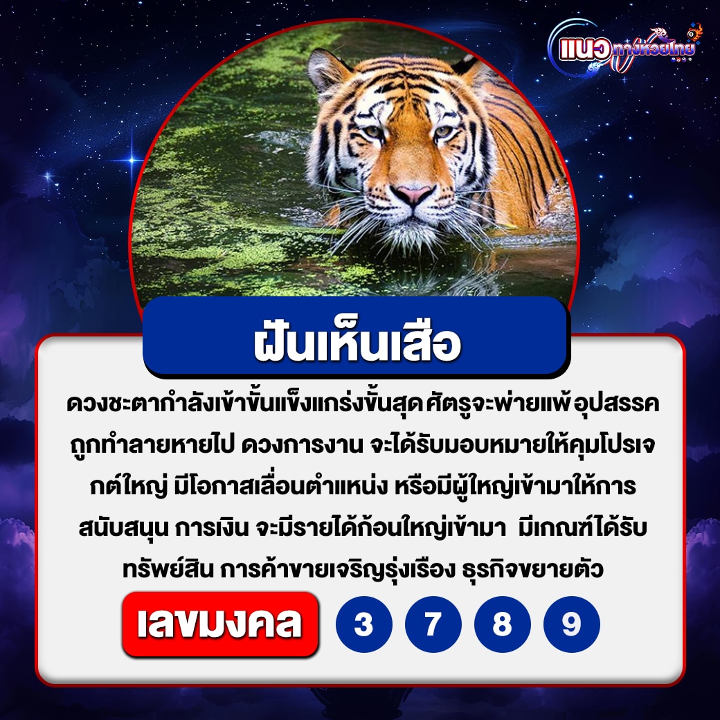 ฝันเห็นเสือ